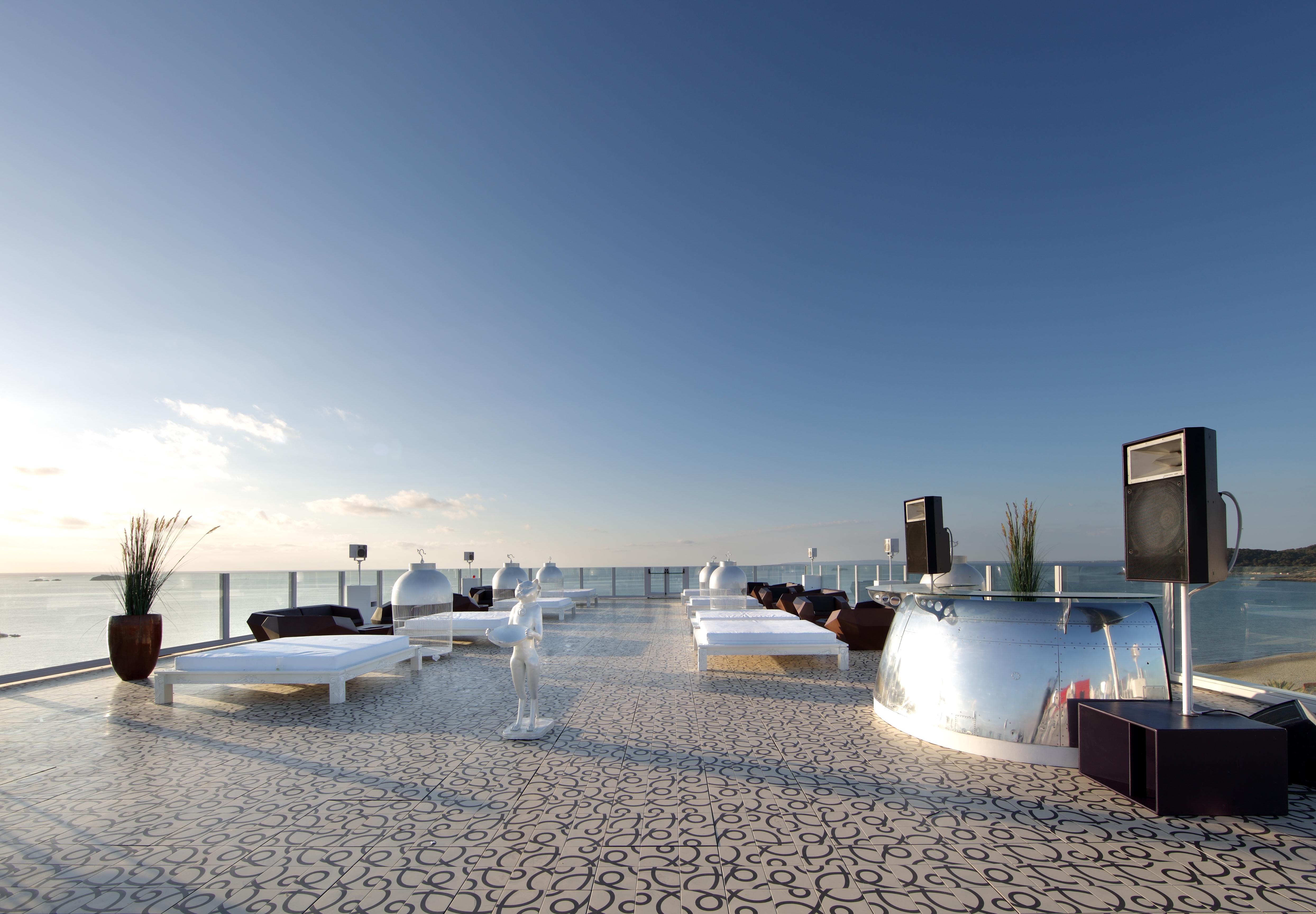 Ushuaia Ibiza Beach Hotel - Только для взрослых Плайя Ден Босса Экстерьер фото The Sky Bar
